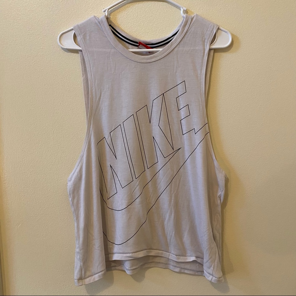 White cropped tank top - Nike - S fits M